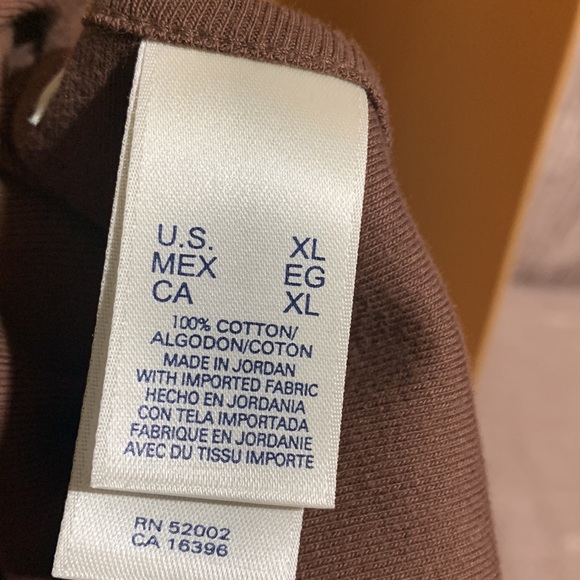 Crazy Horse Tank Top Dark Brown XL Pullover Stretchy V-neck Cotton Sequin - Picture 10 of 12